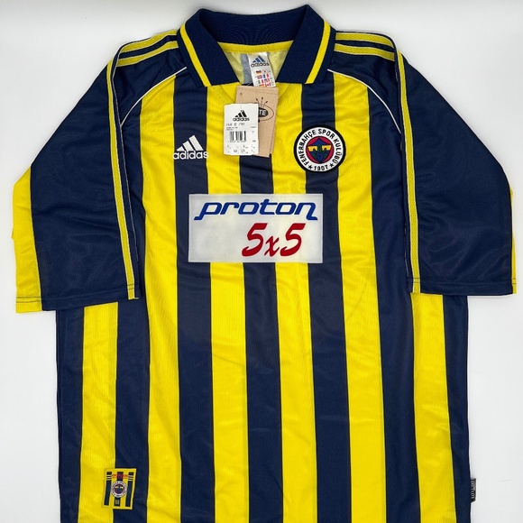 New Fenerbahce 1999/2000 Home ORIGINAL Adidas VTG Rare Soccer Jersey (L) - Picture 1 of 8